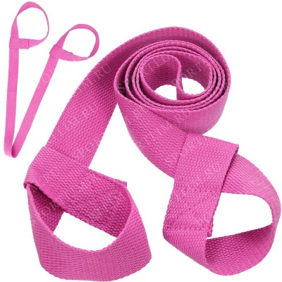 Лямка для переноски йога ковриков и валиков (розовый) B31604